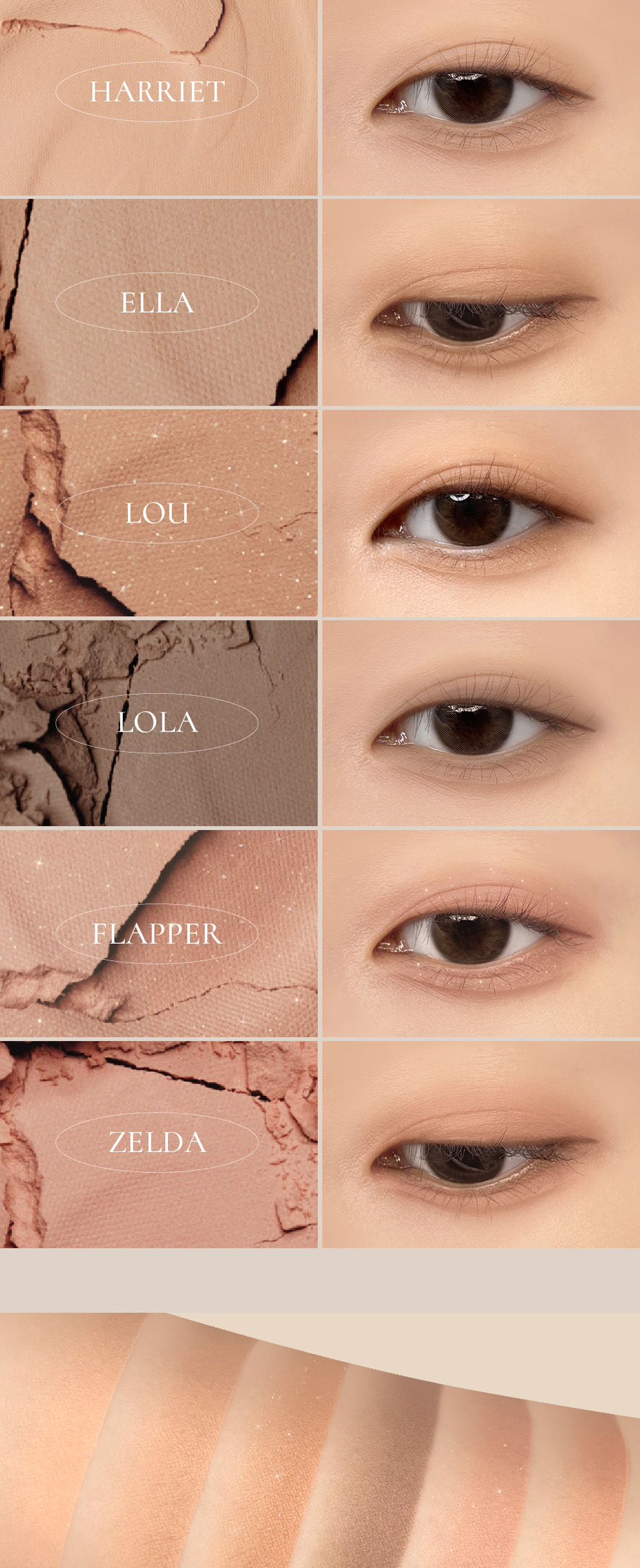 Phấn Mắt Dinto Blur-Finish Shadow 10g là phấn mắt 6 ô, lấy ý tưởng từ các nữ văn hào người Anh ở nhiều thời kỳ - 2