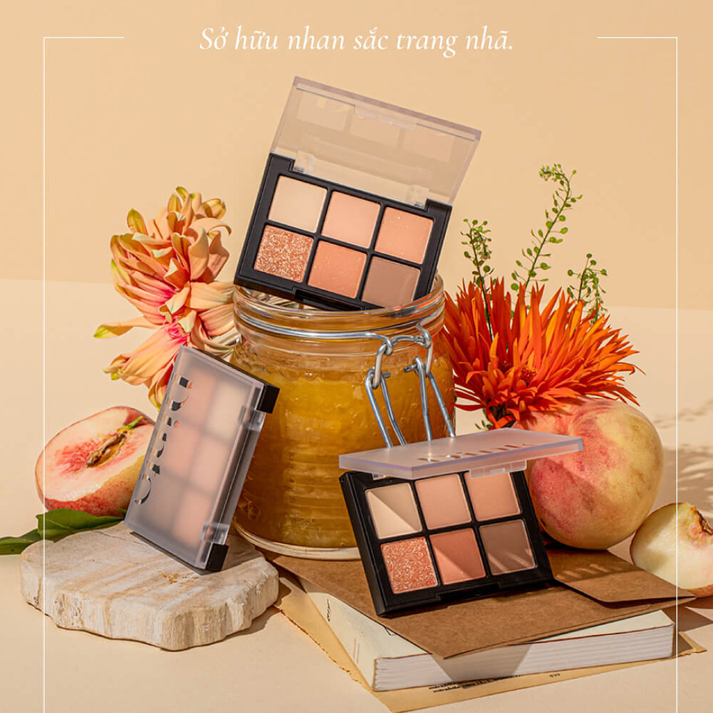 Phấn Mắt Dinto Blur-Finish Shadow 10g là phấn mắt 6 ô, lấy ý tưởng từ các nữ văn hào người Anh ở nhiều thời kỳ - 1