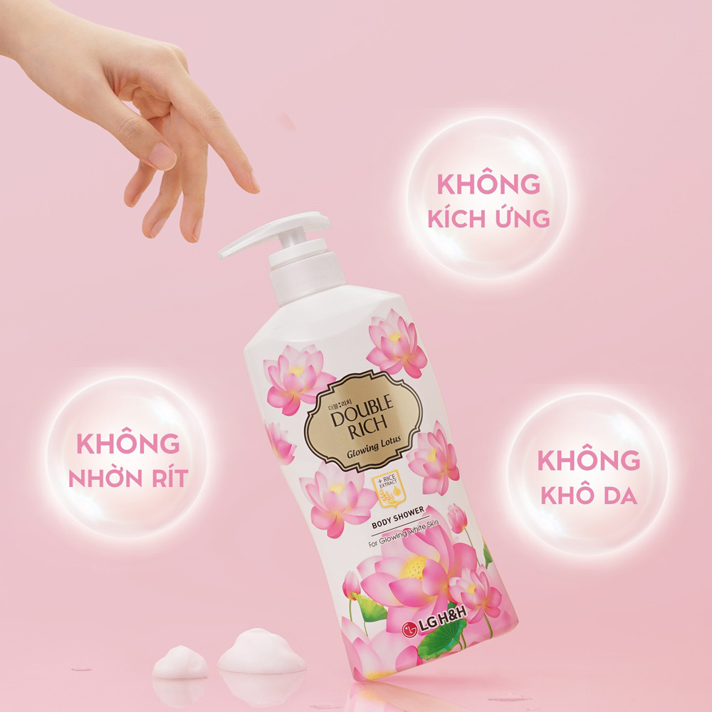 Sữa Tắm Double Rich Glowing Lotus Chiết Xuất Hoa Sen & Tinh Chất Gạo - 2