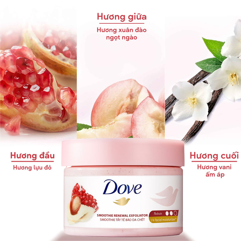 Dove Moisturizing Body Scrub Pomegranate Fragrance 298g