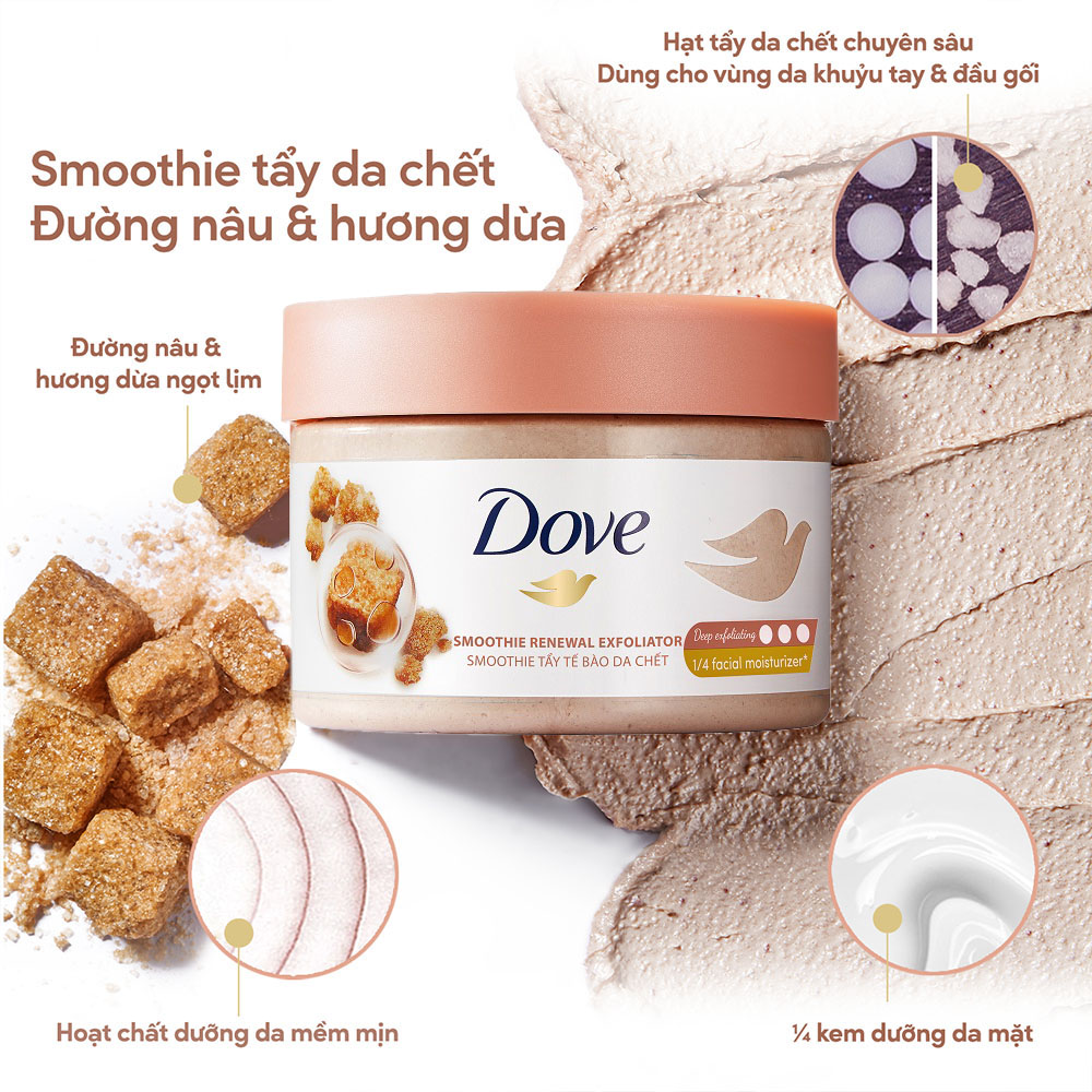 Dove Moisturizing Body Scrub Sugar &&.,& Coconut Fragrance 298g
