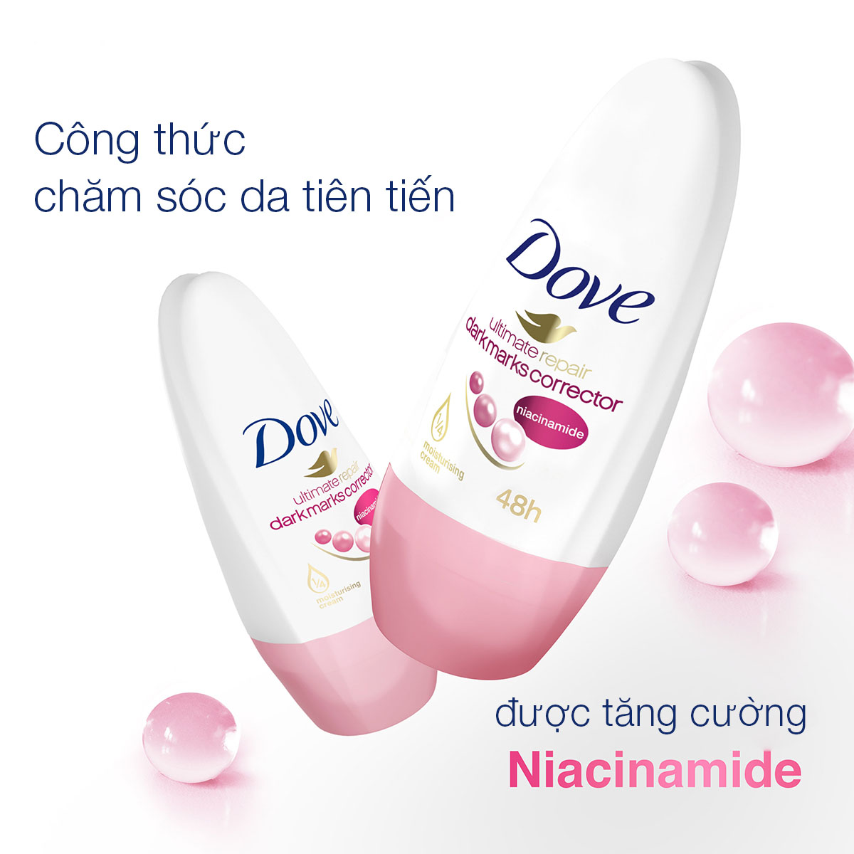 Lăn Khử Mùi Giảm Thâm Vitamin B3 (Niacinamide) Dove Ultimate Repair Antiperspirant Roll On
