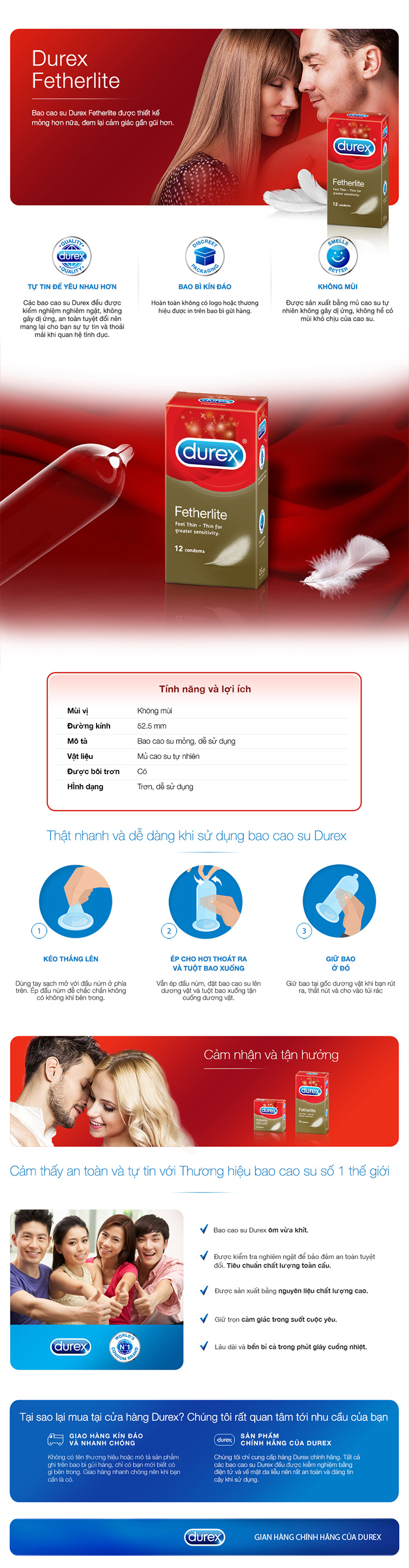 Durex Fetherlite is a thinnest condoms in the Durex latex range Durex Fetherlite