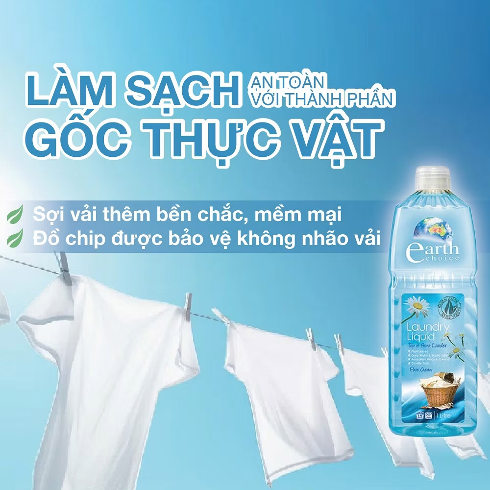 Nước Giặt Earth Choice Pure Clean 1L - 2