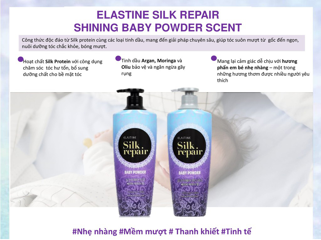 Elastine Silk Repair Perfect Baby Powder Conditioner