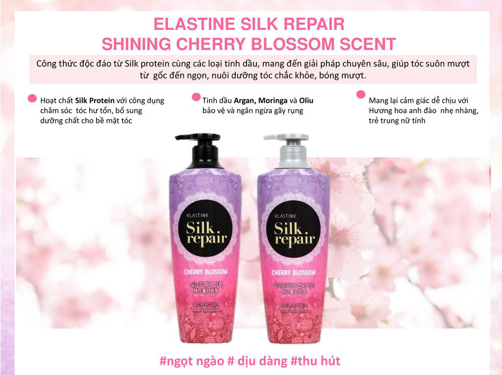 Elastine Silk Repair Perfect Cherry Blossom Conditioner