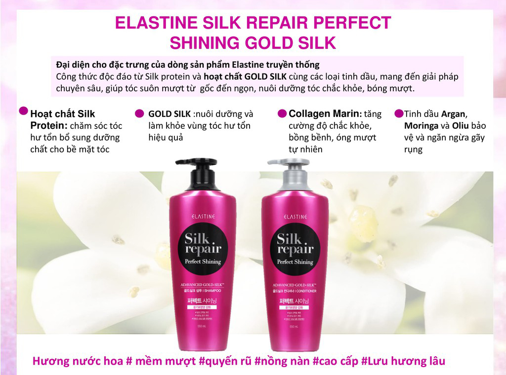 Elastine Silk Repair Perfect Shining Gold Silk Conditioner