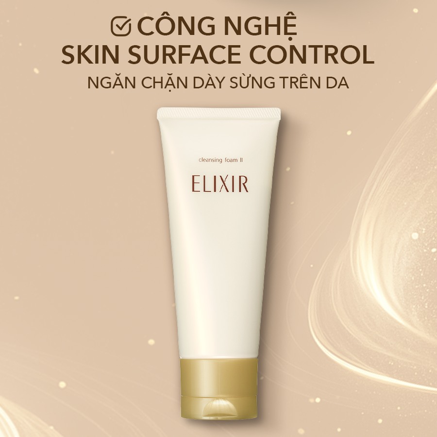 Sữa rửa mặt Elixir Superieur Cleansing Foam II N 145g - Kết cấu bọt mịn làm sạch sâu, dưỡng ẩm cho da mềm mượt
