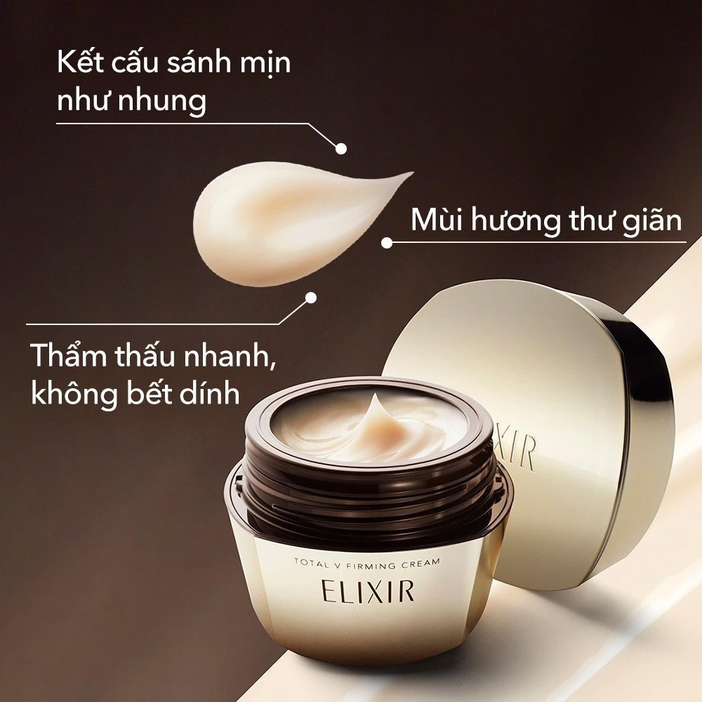 Elixir Total V Firming Cream helps keep the skin smooth, hydrated, and supple