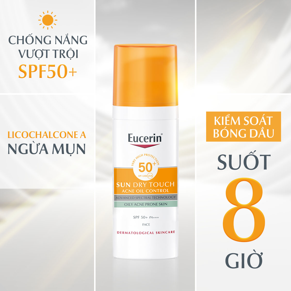 Eucerin Sun Gel-Cream Dry Touch Oil Control SPF50+ 50ml