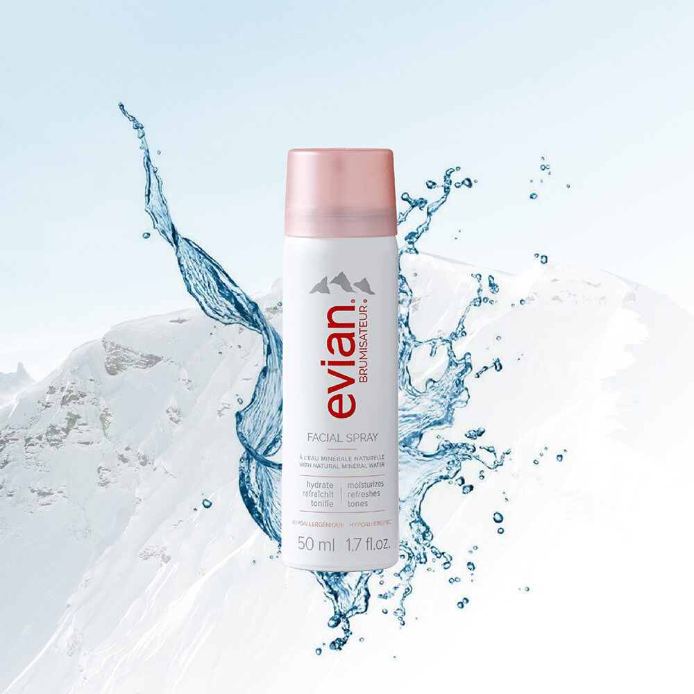 Evian Brumisateur Natural Mineral Water Facial Spray 50ml
