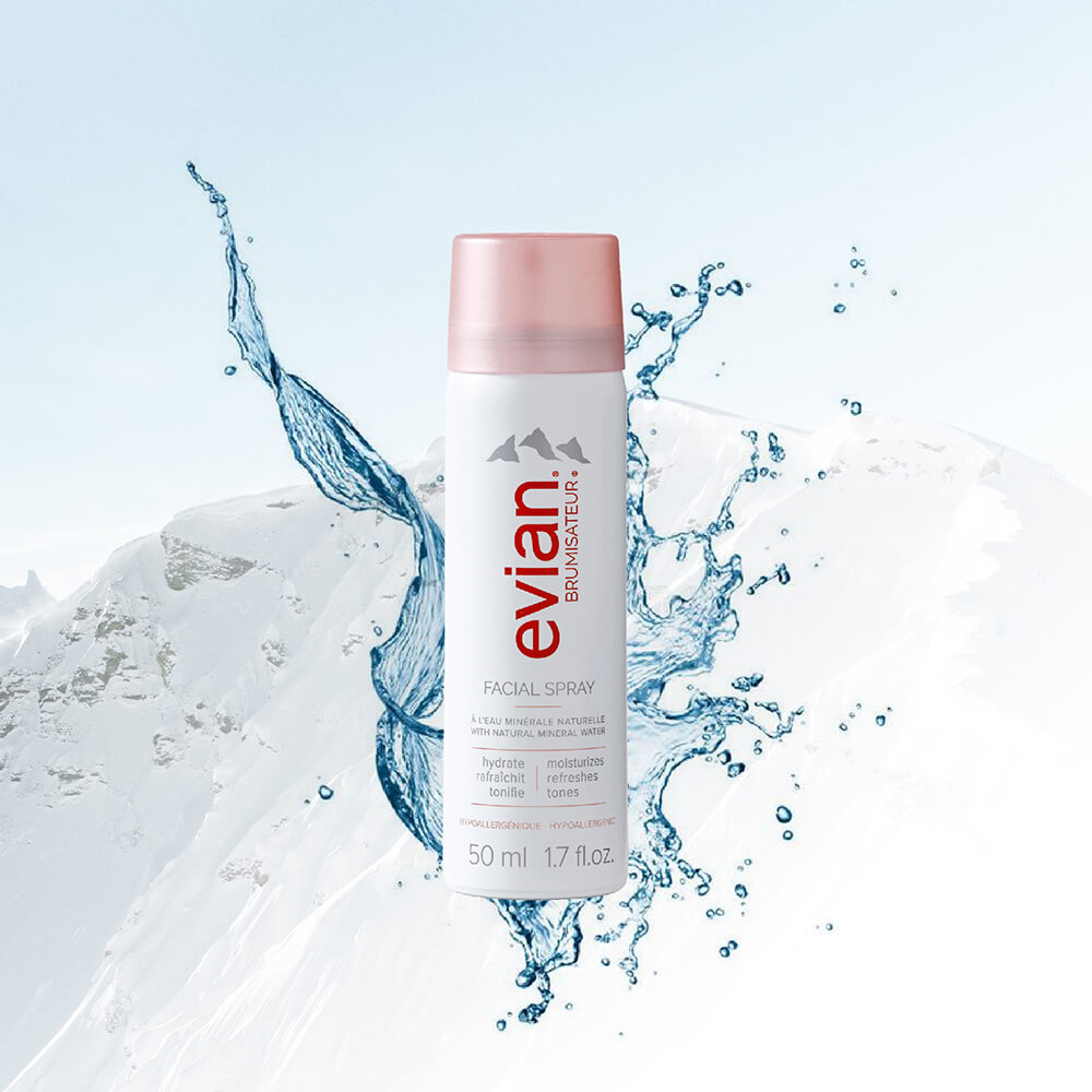 EVIAN Brumisateur Natural Mineral Water Facial Spray 50ml Watsons EVIAN Brumisateur Natural Mineral Water Facial Spray 50ml Watsons