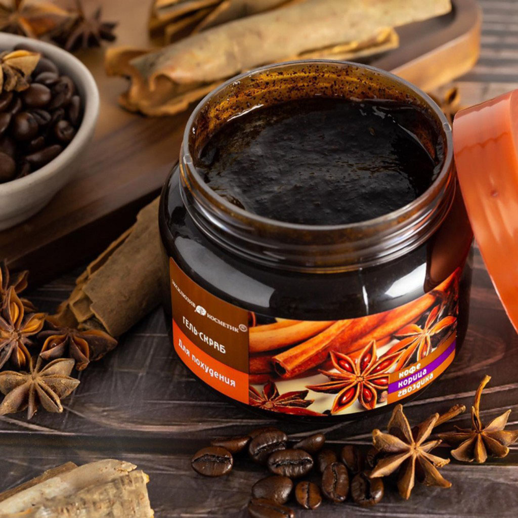 Tẩy Tế Bào Chết Quế Cà Phê Hồi Exclusive Cosmetic Gel Scrub Coffee Cinnamon Cloves 380g