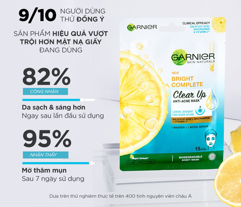 Garnier Bright Complete Clear Up Anti-Acne Mask