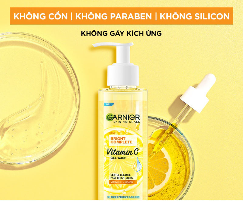 Garnier Skin Natural Bright Complete Vitamin C Gel Wash 120ml - 1