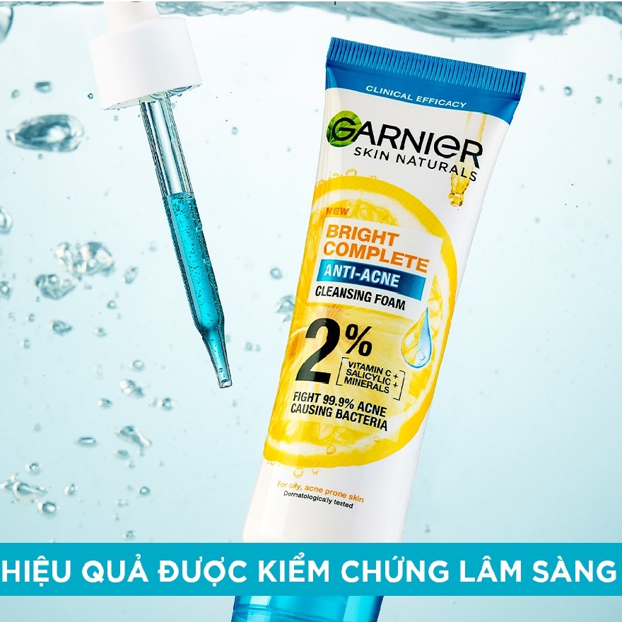 Garnier Skin Naturals Bright Complete Anti-Acne Cleansing Foam