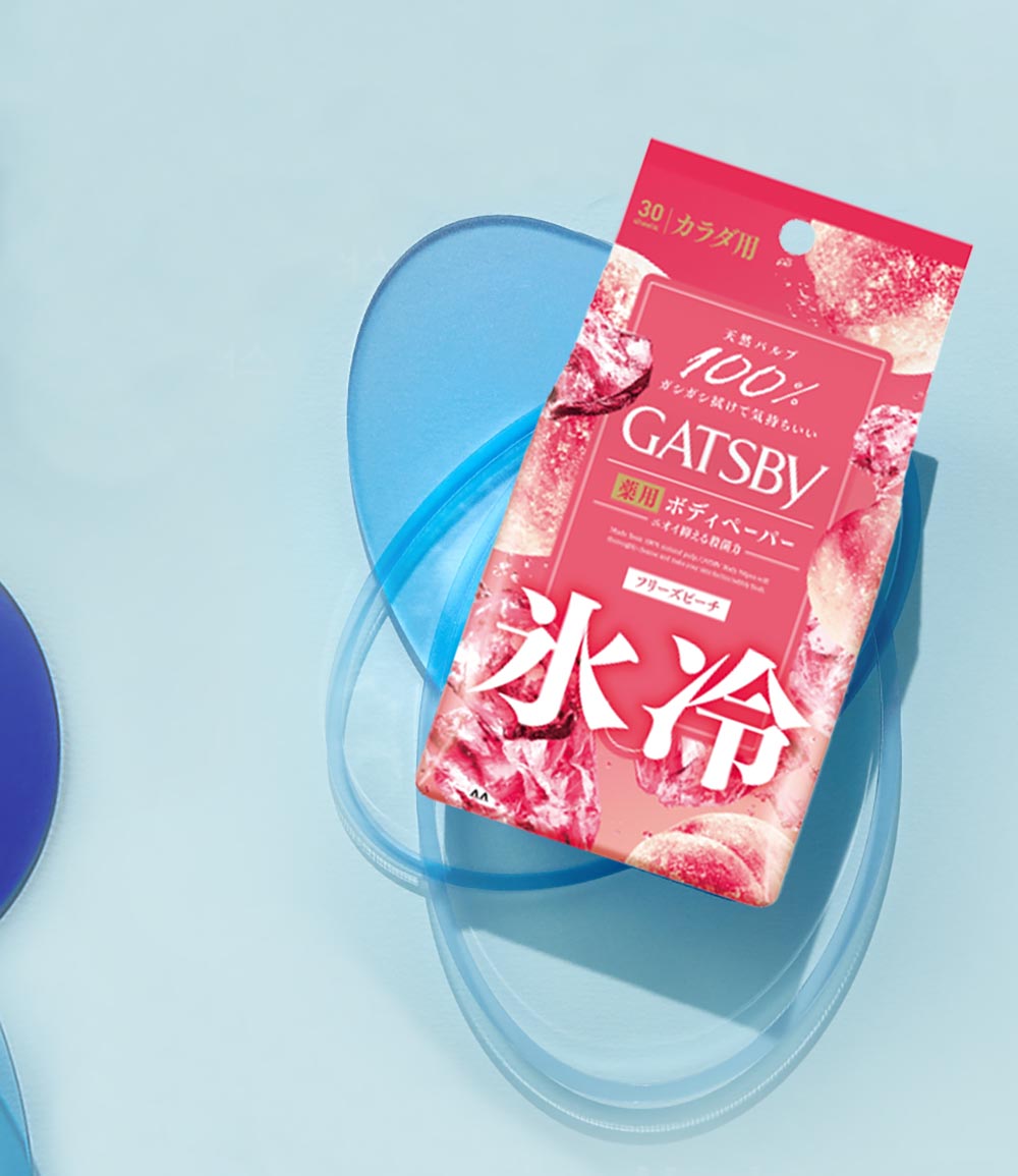 Gatsby Ice Type Deodorant Body Wipes Freeze Peach U 30 Sheet