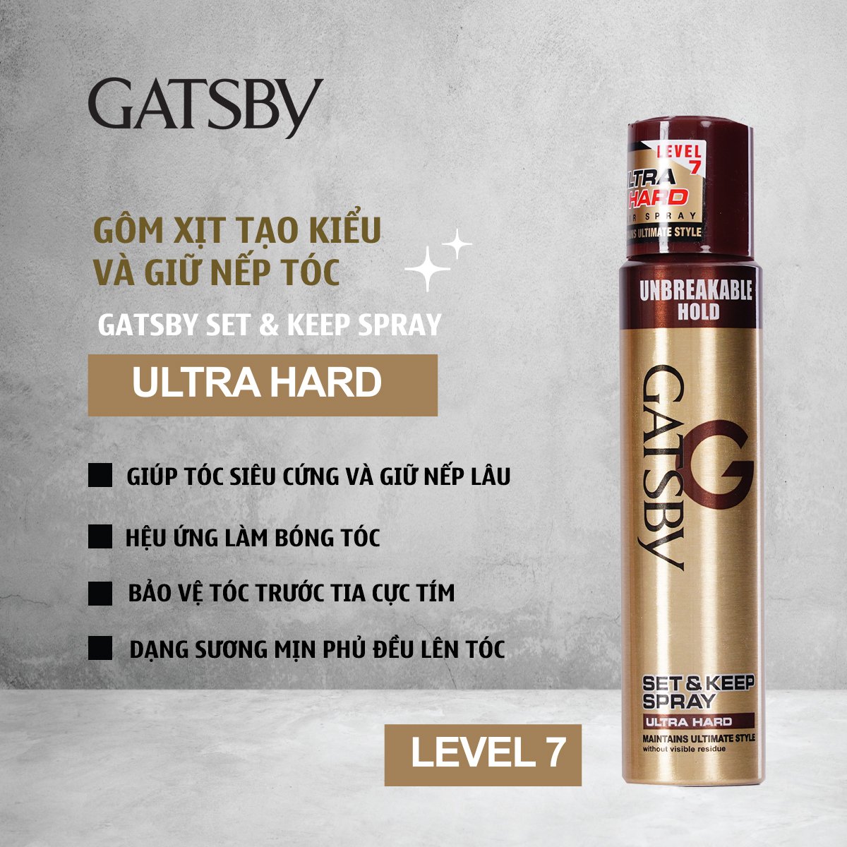 Gatsby Ultra Hard Set & Keep Spray