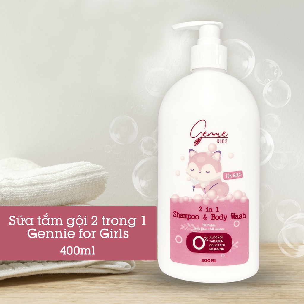 Gennie Kids 2in1 Shampoo & Body Wash For Girls