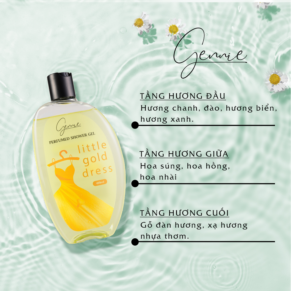 Gennie Little Gold Dress Shower Gel