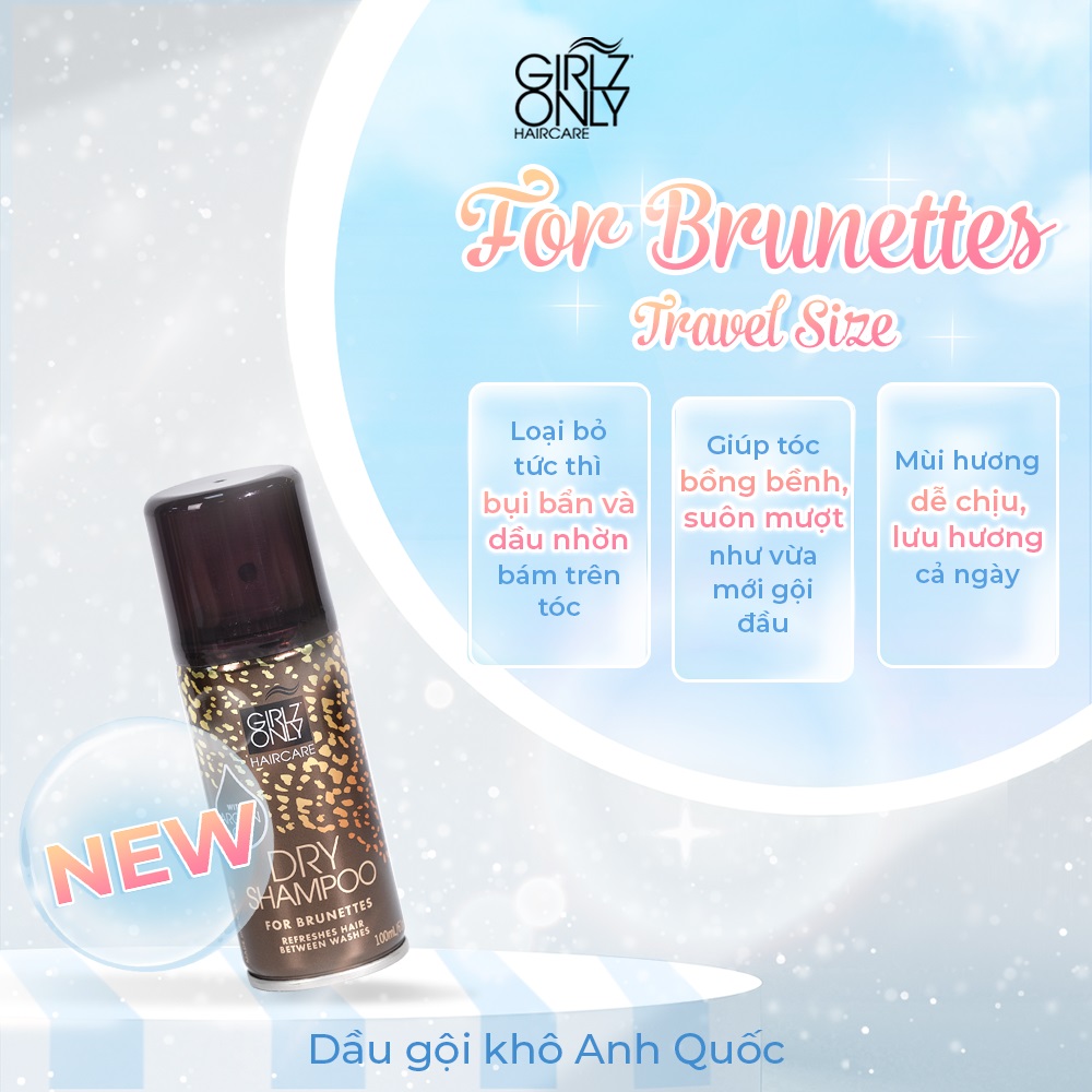 Girlz Only For Brunettes Dry Shampoo 100ml