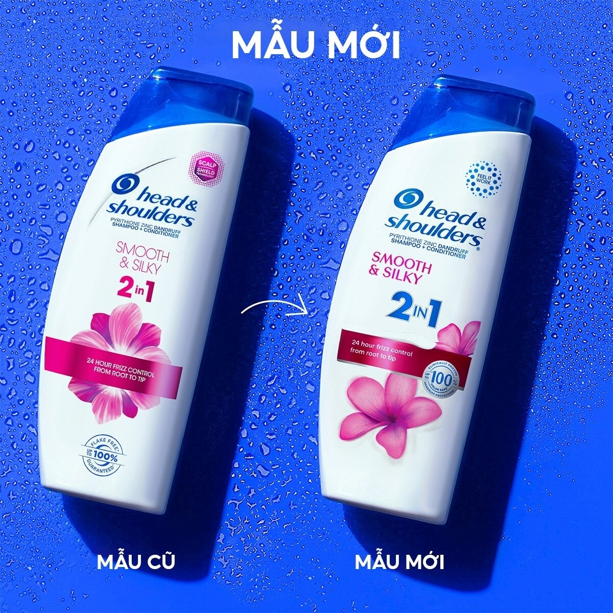 Head & Shoulders Shampoo + Conditioner Smooth & Silky 2in1 370ml - 1