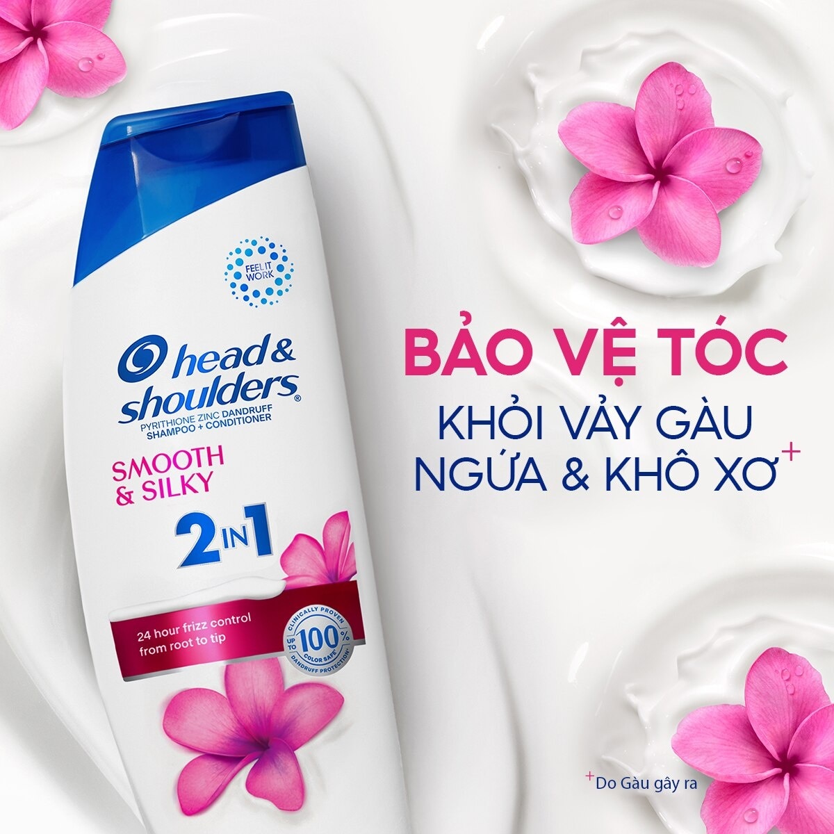 Head & Shoulders Shampoo + Conditioner Smooth & Silky 2in1 370ml - 2