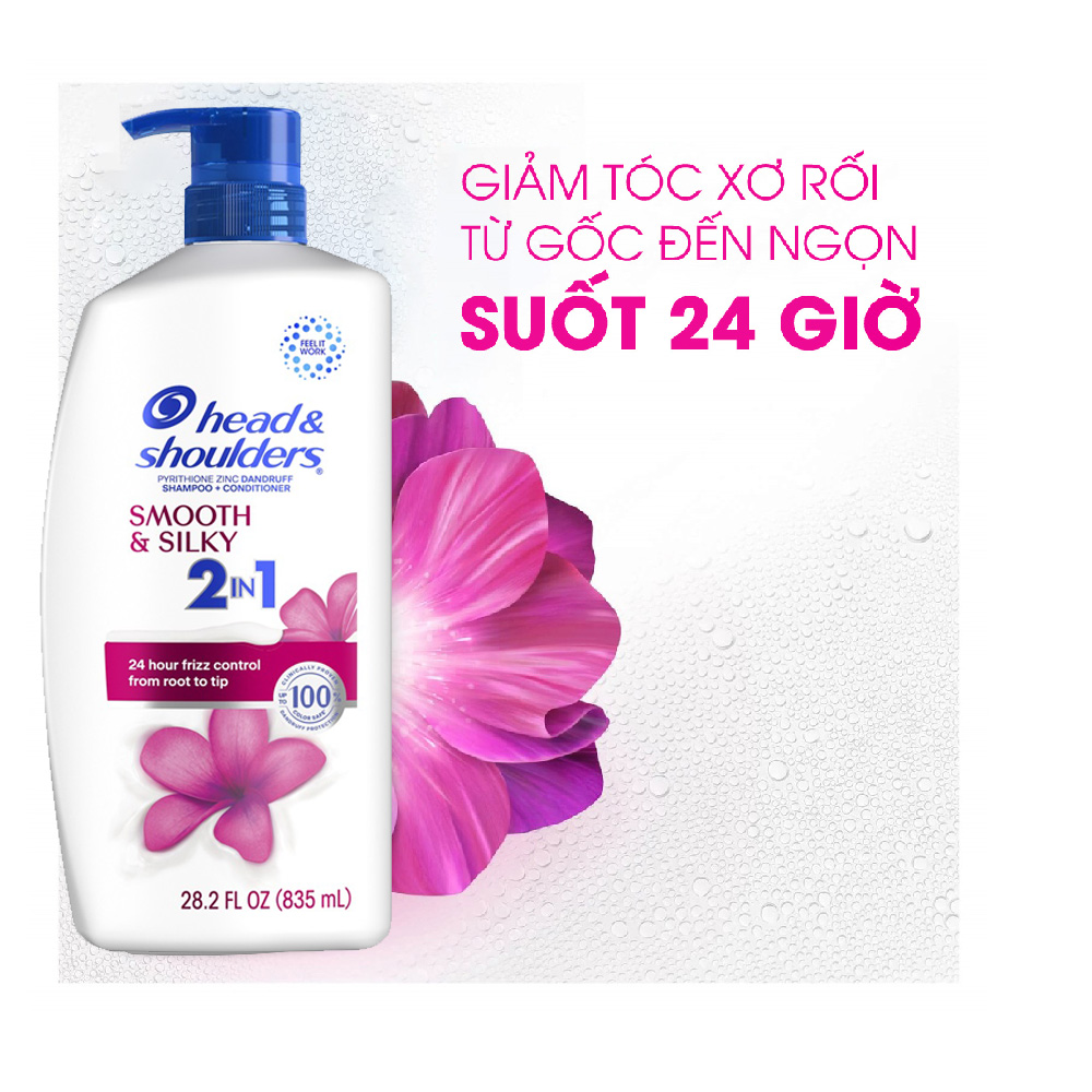 Head&Shoulders Shampoo + Conditioner Smooth & Silky 2in1 835ml