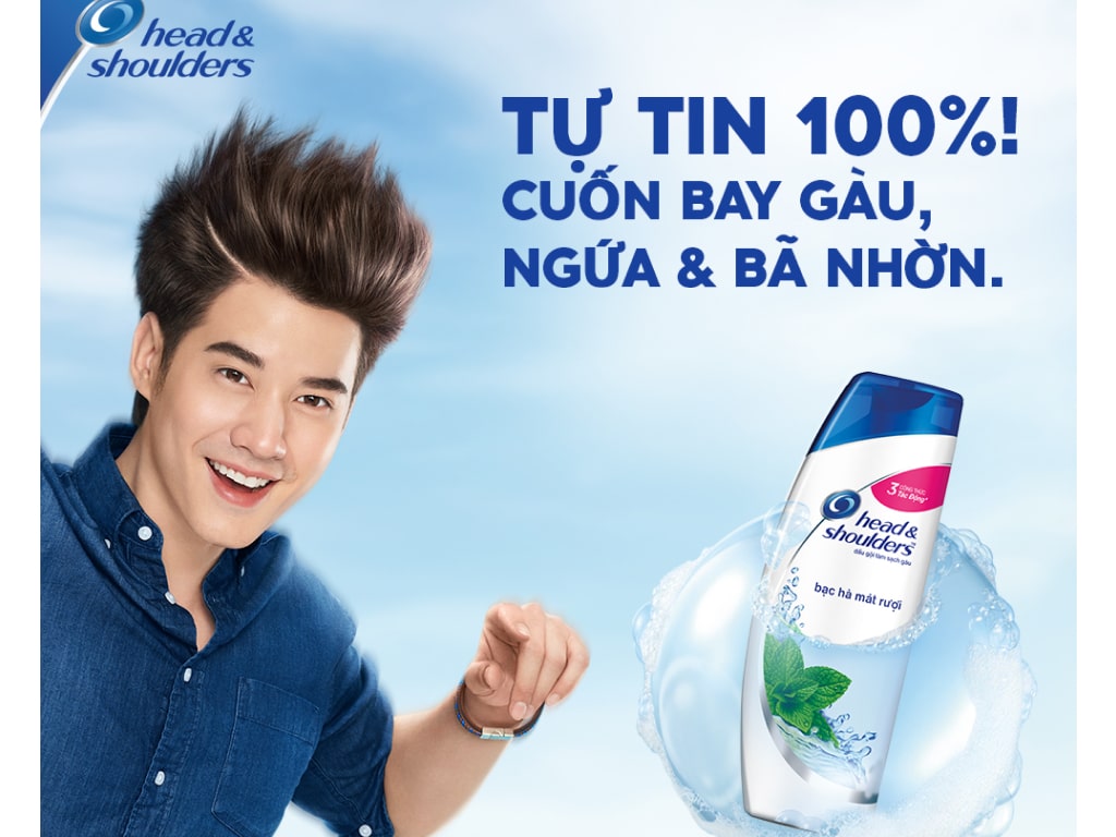 Dầu Gội Head & Shoulders Bạc Hà Mát Lạnh Cool Menthol Anti-Dandruff Shampoo 330ml - 1