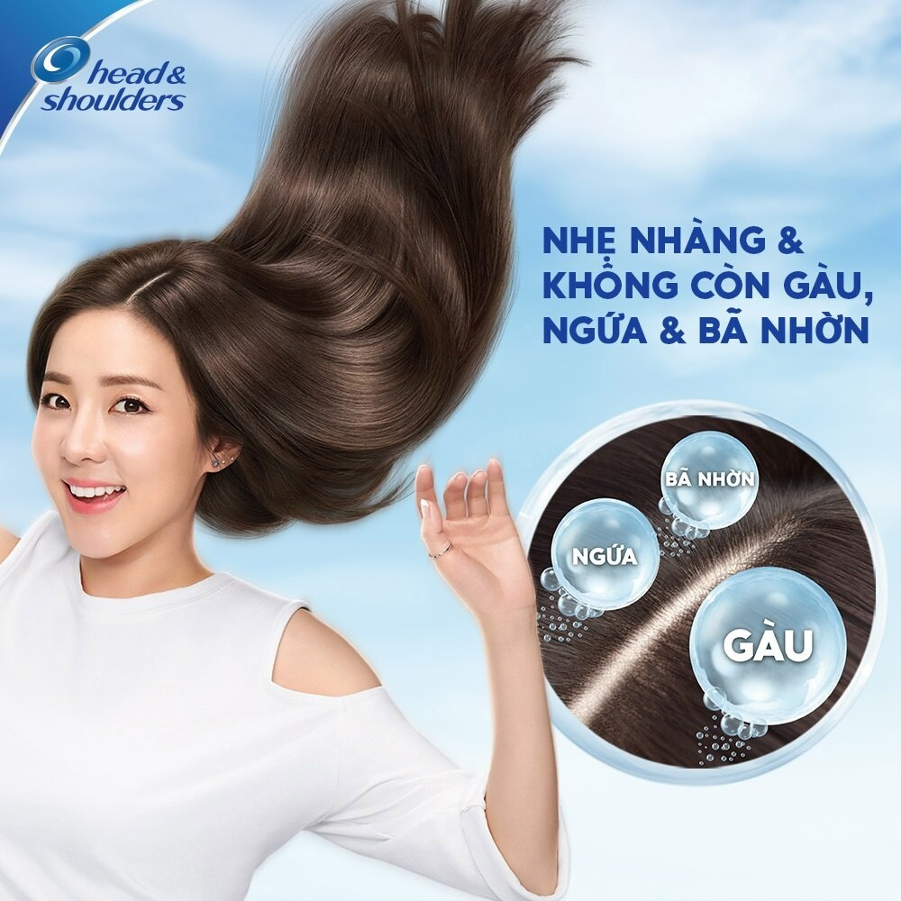 Dầu Gội Head & Shoulders Bạc Hà Mát Lạnh Cool Menthol Anti-Dandruff Shampoo 330ml - 2