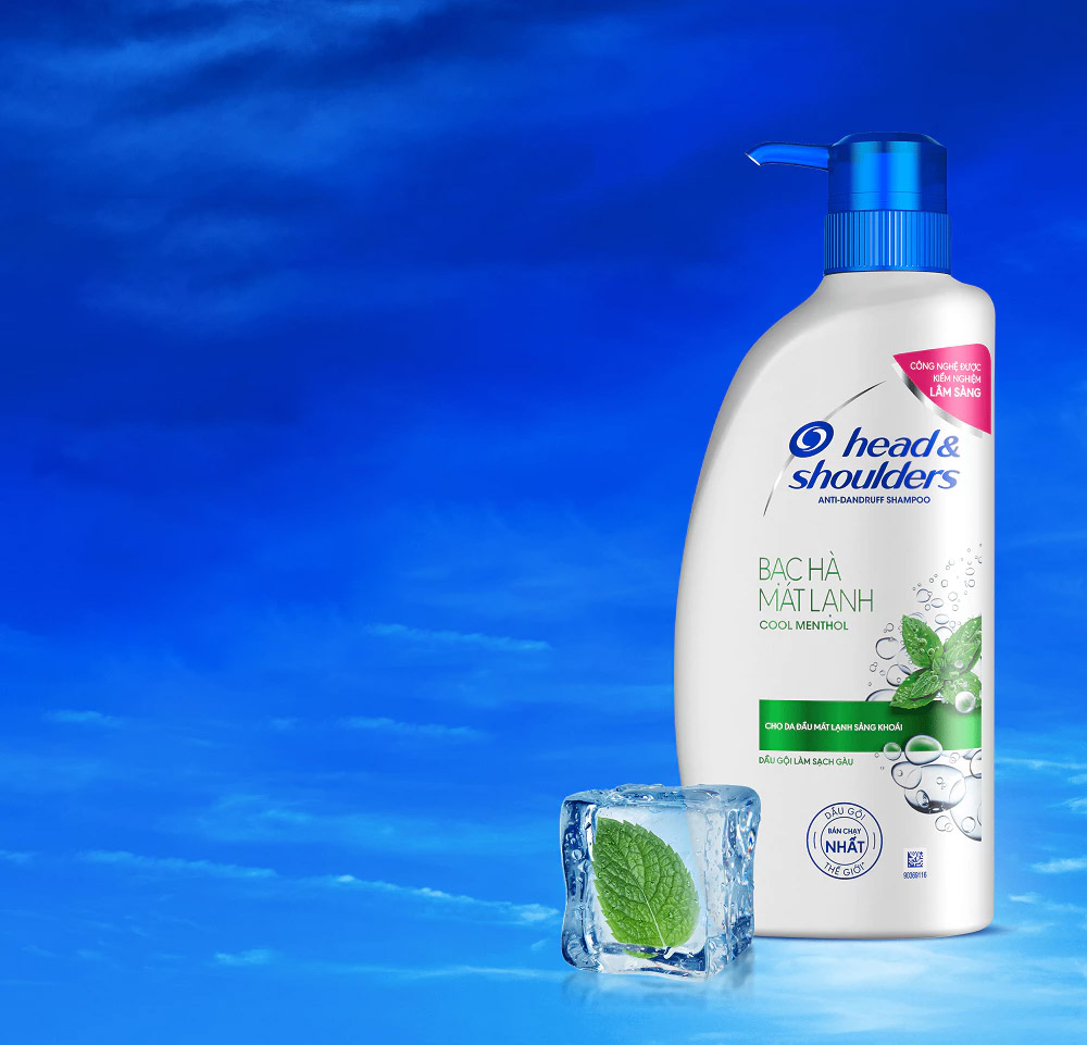 Dầu Gội Head & Shoulders Bạc Hà Mát Lạnh Cool Menthol Anti-Dandruff Shampoo 625ml - 1