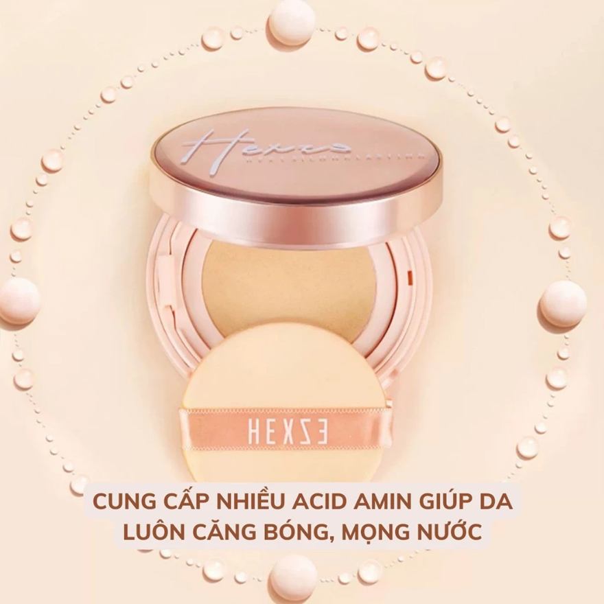 Phấn Nước Hexze Brightening Longlasting Cushion Foundation 15g + LõiThayThế 15g.#Natural MàuTự Nhiên - Hình ảnh chính thức