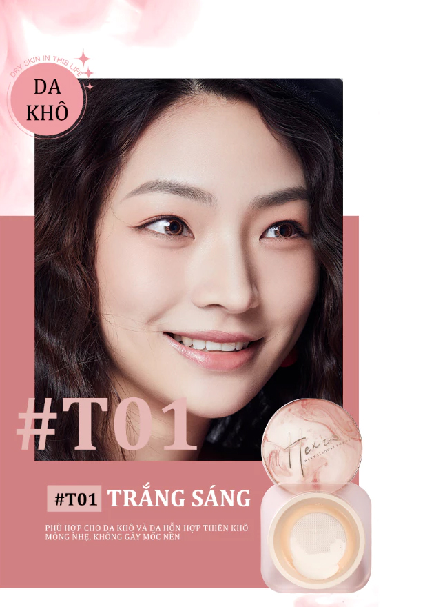 Phấn Phủ Dạng Bột Hexze Light Mist Loose Powder 7g .#T01 Màu Trắng Sáng Phấn Phủ Dạng Bột Hexze Light Mist Loose Powder 7g .#T01 Màu Trắng Sáng - Hình ảnh chính thức