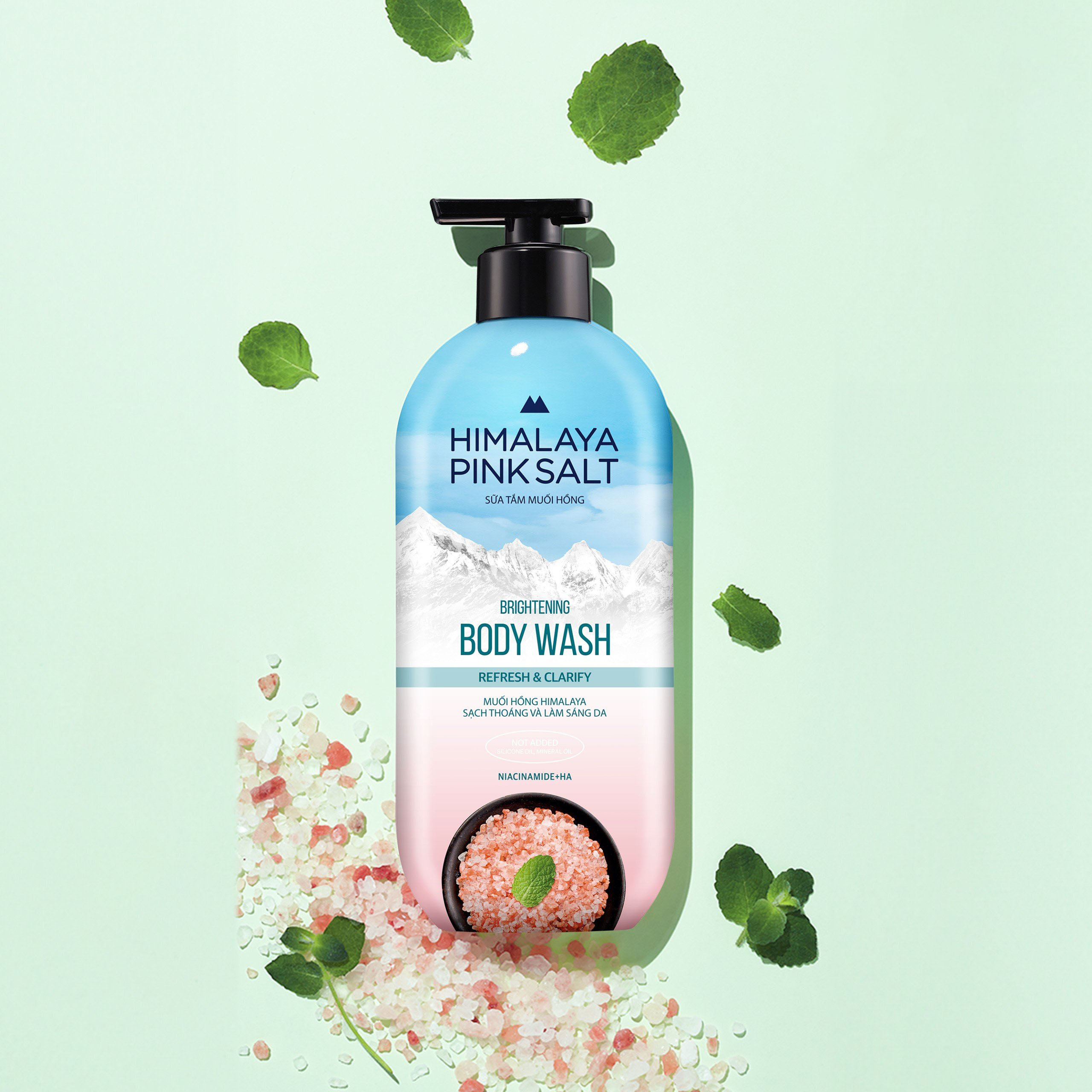 Sữa Tắm Muối Hồng Himalaya Tươi Mát Và Sảng Khoái Refresh and Clarify 800g - 1