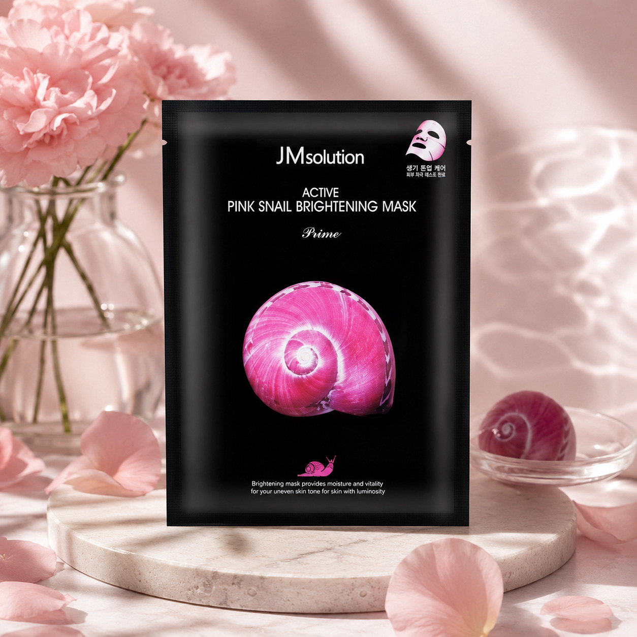 Mặt Nạ JMsolution Dưỡng Sáng Da Active Pink Snail Brightening Mask 30ml