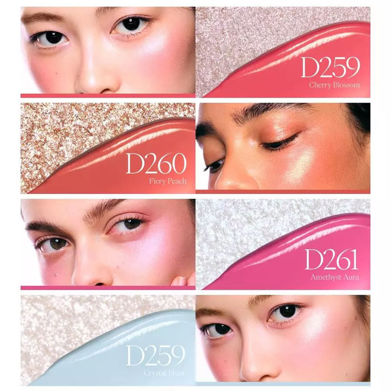 Kem Má Hồng & Bắt Sáng Joocyee Cream Blush And Highlighting Duo 7g .#D260 Fiery Peach - Hình ảnh chính thức