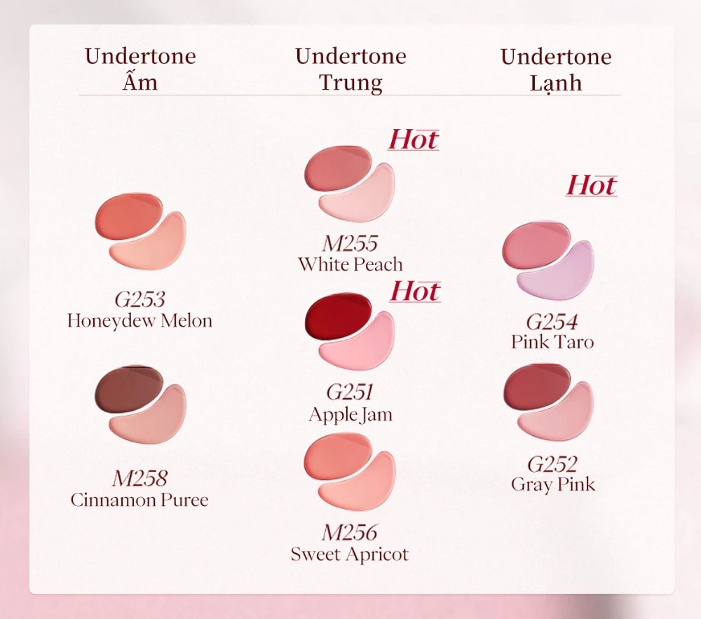 Má Hồng Kem 2 Màu Joocyee Cream Blush Duo 7g .#G252 Gray Pink - Hình ảnh chính thức