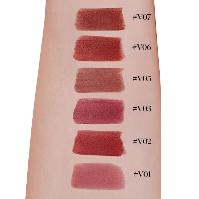 Son Kem Joocyee Fluffy Matte Lipgloss 3.3g .#V01 Peach Bean Paste - Hình ảnh chính thức