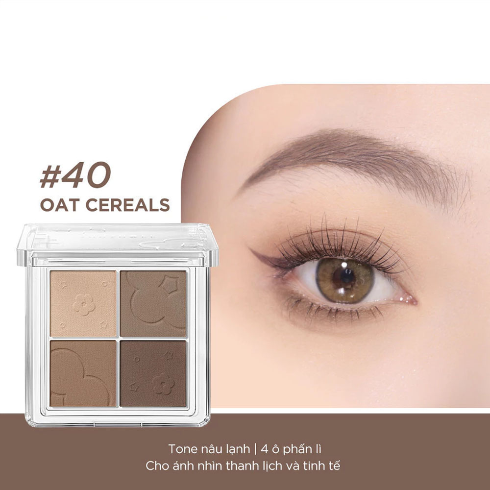 Bảng Phấn Mắt 4 Màu Judydoll 4Colors Eyeshadow 4.8g .#40 - Hình ảnh chính thức