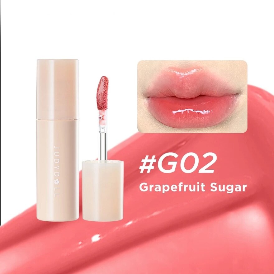 Son Bóng Judydoll Glazed Lip Gloss 2.8g .#G02 Đào Hồng Pha Cam - Hình ảnh chính thức