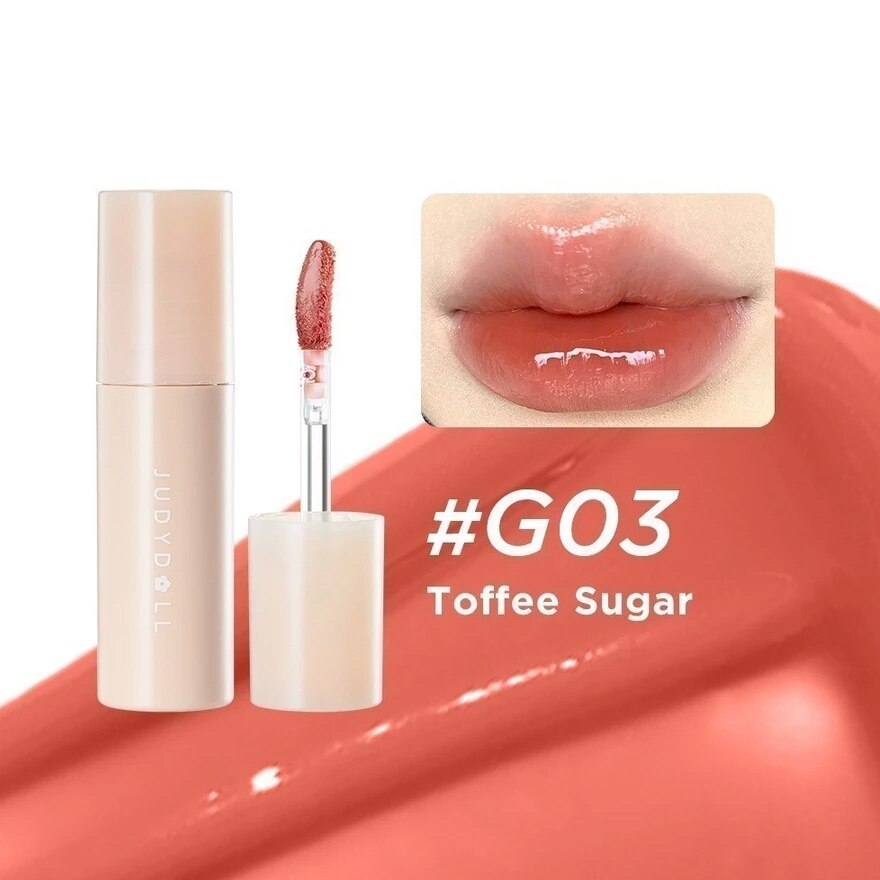 Son Bóng Judydoll Glazed Lip Gloss 2.8g .#G03 Cam Nâu Caramel - Hình ảnh chính thức