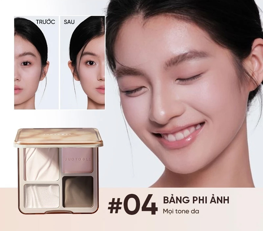 Phấn Bắt Sáng & Tạo Khối Judydoll Highlight & Contour 9g .#04 Phấn Bắt Sáng & Tạo Khối Judydoll Highlight & Contour 9g .#04 - Hình ảnh chính thức