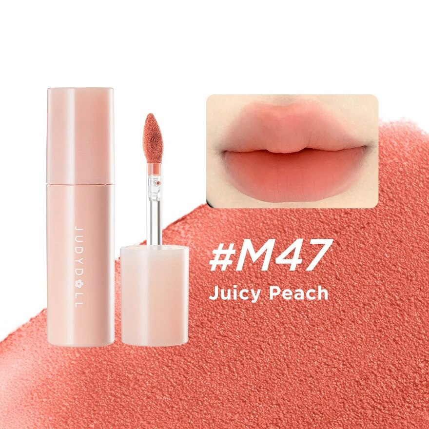 Son Kem Judydoll Matte Lip Mud 2.8g .#M47 Hồng Đào Chín - Hình ảnh chính thức