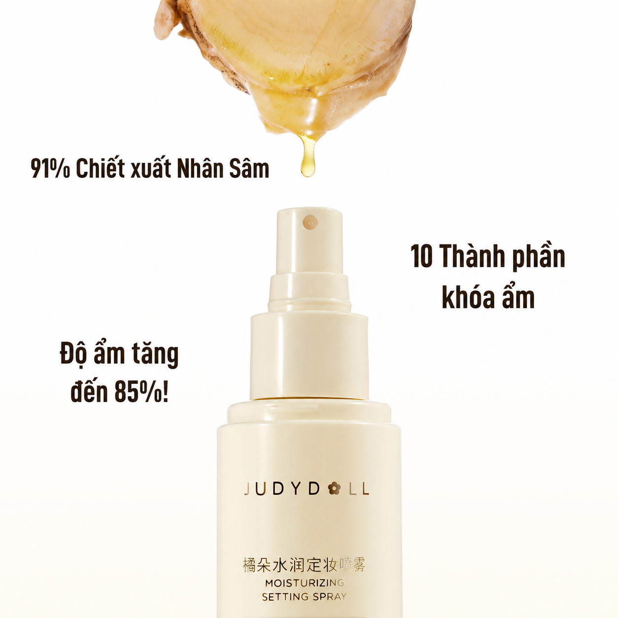 Xịt Khoá Nền Judydoll Moisturizing Setting Spray 150ml