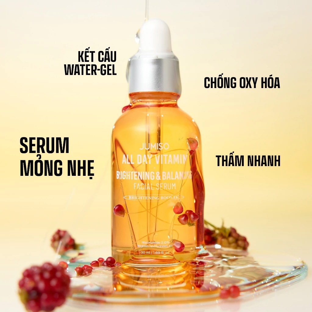 Tinh Chất Dưỡng Sáng Jumiso All Day Vitamin Brightening & Balancing Facial Serum 30ml - 1