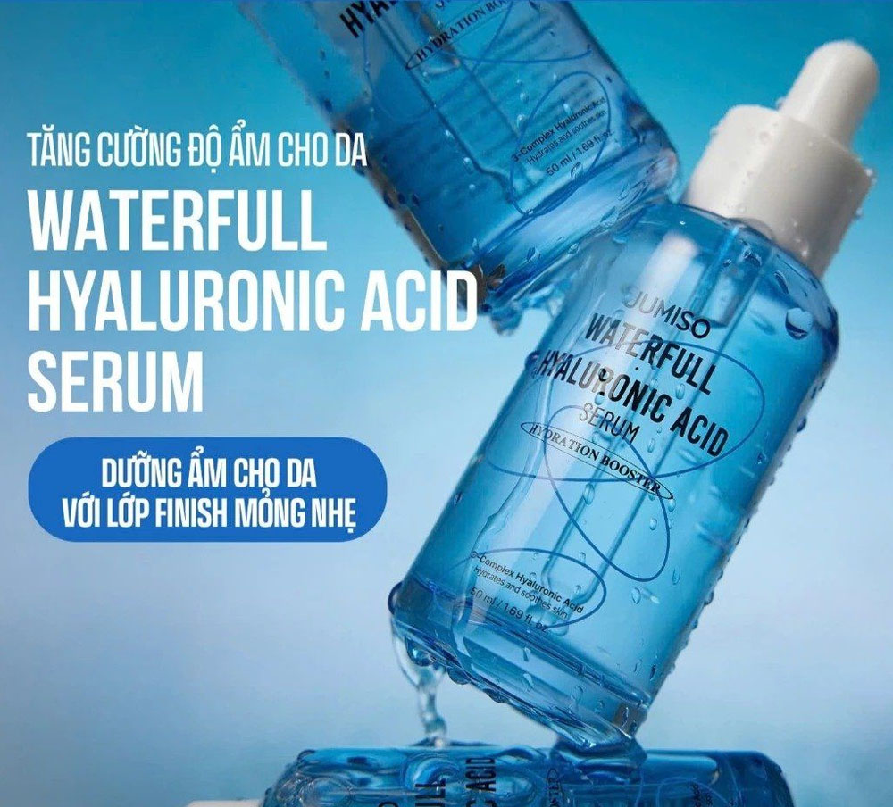 Tinh Chất Dưỡng Ẩm Jumiso Waterfull Hyaluronic Acid Serum 50ml là tinh chất dưỡng ẩm chuyên sâu được thiết kế dành cho mọi loại da, đặc biệt là da khô và da thiếu nước Tinh Chất Dưỡng Ẩm Jumiso Waterfull Hyaluronic Acid Serum 50ml - 1