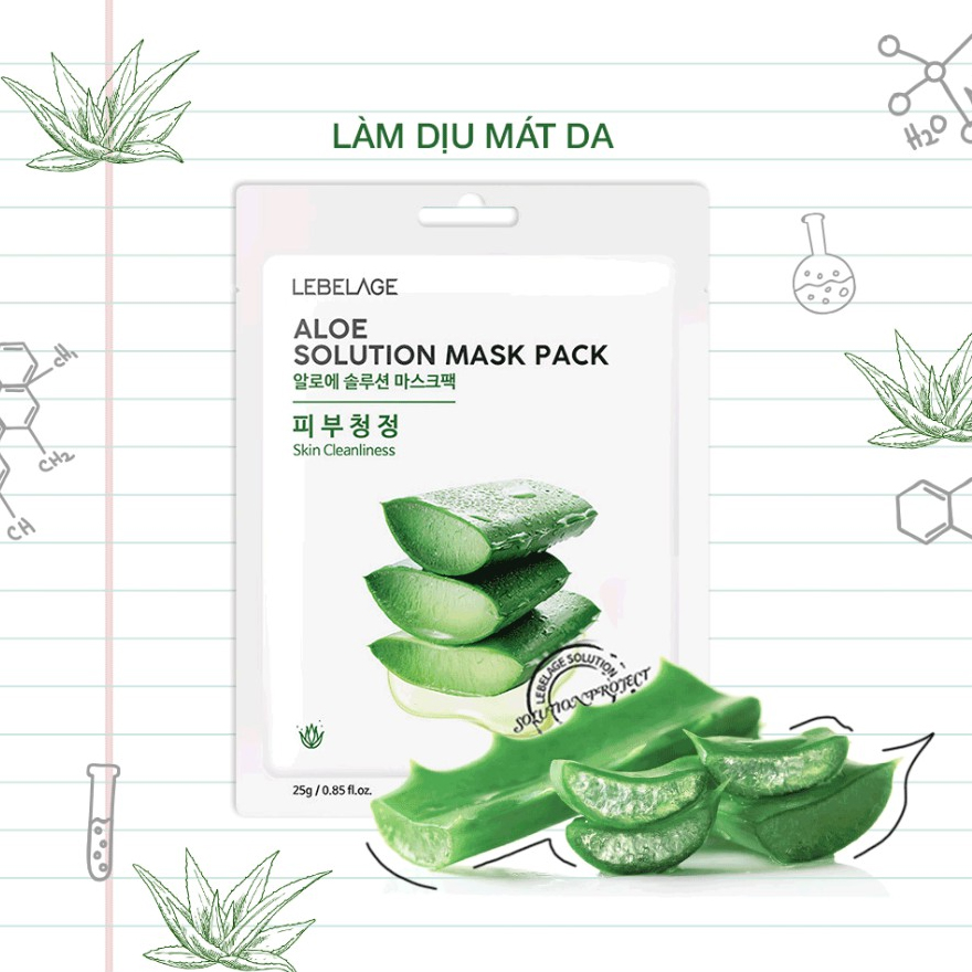 Lebelage Aloe Solution Mask Pack Skin Cleanliness 25g