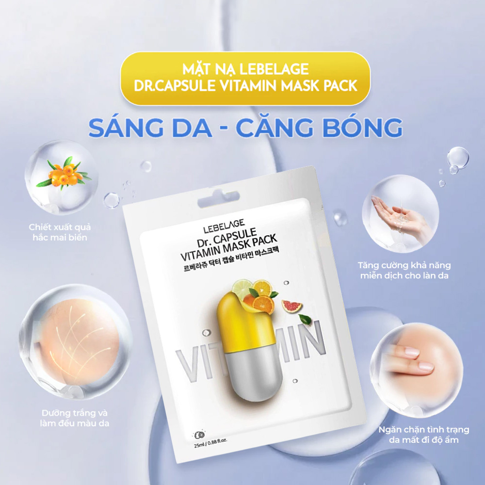 Mặt Nạ Lebelage Làm Sáng Da Dr.Capsule Vitamin Mask Pack 25ml