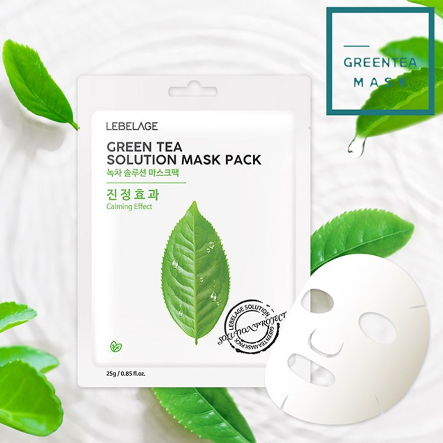 Lebelage Green Tea Solution Mask Pack Calming Effect 25g