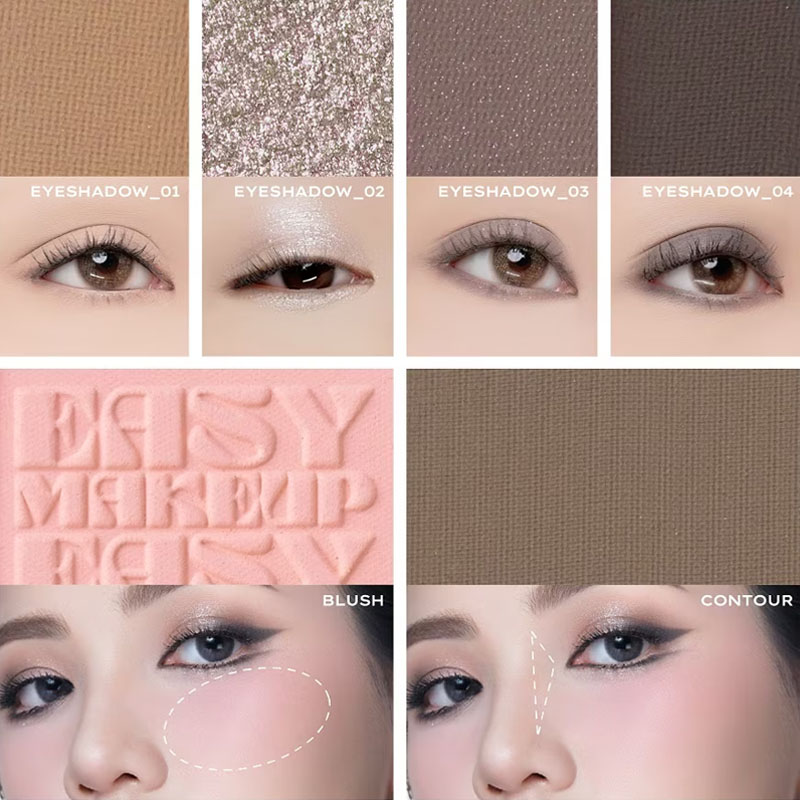 Bảng Phấn Mắt Lemonade Aesthetic Multi-Task Palette 10.8g .#03 Smokey Pink - Hình ảnh chính thức
